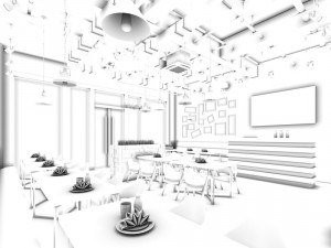restaurant teahouse cafe drinks clubhouse 91 Modello 3D