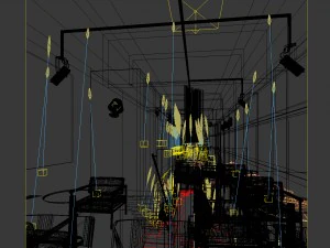 restaurant teahouse cafe drinks clubhouse 92 3D Model