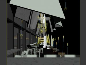 restaurant teahouse cafe drinks clubhouse 92 3D Model