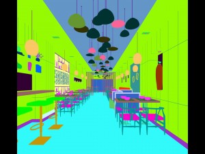 restaurant teahouse cafe drinks clubhouse 93 3D Model