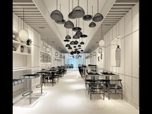 restaurant teahouse cafe drinks clubhouse 93 3D Model