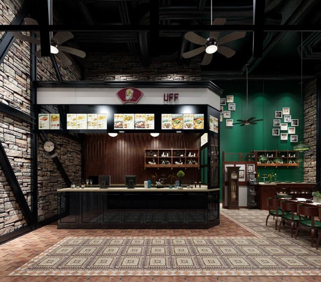 restaurant teahouse cafe drinks clubhouse 94 3D मॉडल .c4d .max .obj .3ds .fbx .stl .blend 
