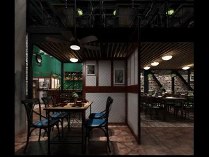 restaurant teahouse cafe drinks clubhouse 94 3D Model