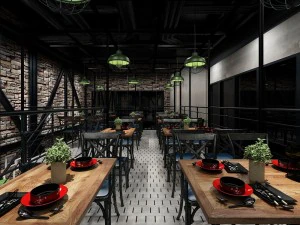 restaurant teahouse cafe drinks clubhouse 94 3D Model