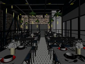 restaurant teahouse cafe drinks clubhouse 94 3D Model