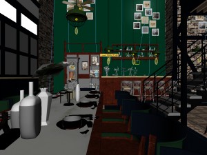 restaurant teahouse cafe drinks clubhouse 94 3D मॉडल