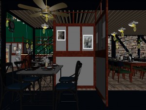 restaurant teahouse cafe drinks clubhouse 94 3D मॉडल