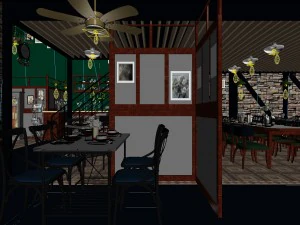 restaurant teahouse cafe drinks clubhouse 94 3D Model