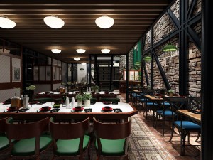 restaurant teahouse cafe drinks clubhouse 94 3D मॉडल