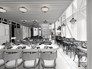 restaurant teahouse cafe drinks clubhouse 94 3D मॉडल