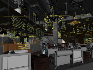 restaurant teahouse cafe drinks clubhouse 95 Modello 3D
