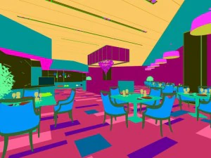 restaurant teahouse cafe drinks clubhouse 96 3D Model