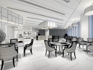 restaurant teahouse cafe drinks clubhouse 96 3D Model
