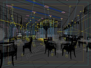 restaurant teahouse cafe drinks clubhouse 96 3D Model