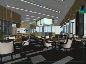 restaurant teahouse cafe drinks clubhouse 96 3D Model