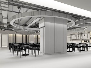 restaurant teahouse cafe drinks clubhouse 98 Modello 3D