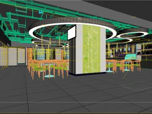 restaurant teahouse cafe drinks clubhouse 98 Modello 3D