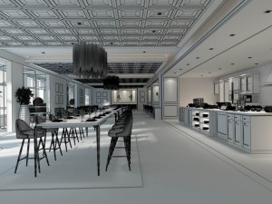 restaurant teahouse cafe drinks clubhouse 100 3D Model