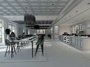 restaurant teahouse cafe drinks clubhouse 100 3D Model