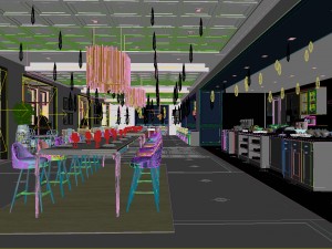 restaurant teahouse cafe drinks clubhouse 100 3D Model