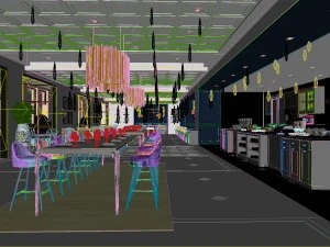 restaurant teahouse cafe drinks clubhouse 100 3D Model