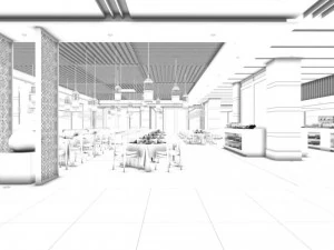 restaurant teahouse cafe drinks clubhouse 101 3D Model