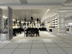restaurant teahouse cafe drinks clubhouse 101 Model 3D