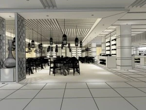 restaurant teahouse cafe drinks clubhouse 101 3D Model