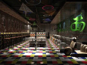 ristorante sala da t&egrave; bar bevande clubhouse 102 Modello 3D