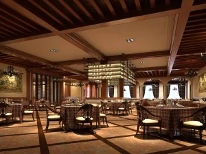 restaurante casa de ch&aacute; caf&eacute; bebidas clube 104 Modelo 3D