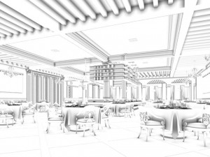 restaurant teahouse cafe drinks clubhouse 104 3D Model
