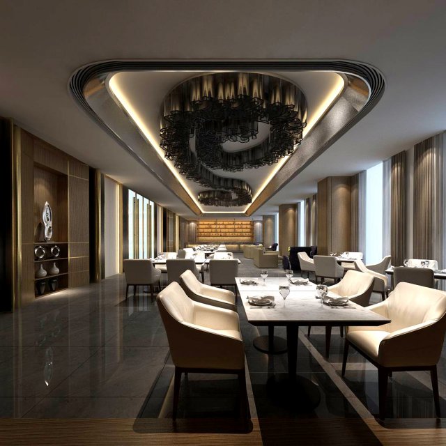 restaurant teahouse cafe drinks clubhouse 105 3D Модель .c4d .max .obj .3ds .fbx .stl .blend 