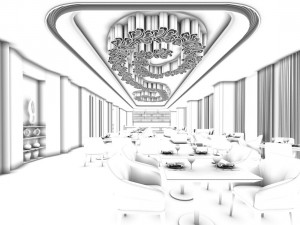 restaurant teahouse cafe drinks clubhouse 105 3D Модель