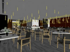 restaurant teahouse cafe drinks clubhouse 107 3D Model