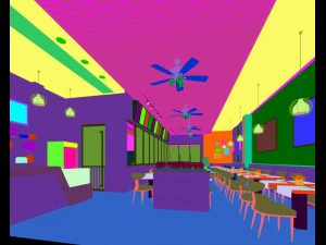 restaurant teahouse cafe drinks clubhouse 108 3D Model