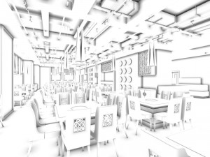 restaurant teahouse cafe drinks clubhouse 109 3D Model