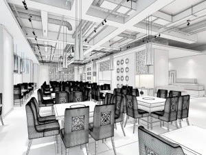 restaurant teahouse cafe drinks clubhouse 109 3D Model