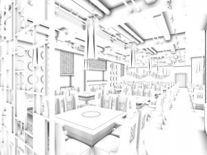 restaurant teahouse cafe drinks clubhouse 109 3D Model