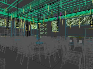 restaurant teahouse cafe drinks clubhouse 109 3D Model