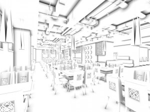 restaurant teahouse cafe drinks clubhouse 109 3D Model