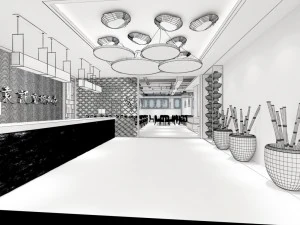 restaurant teahouse cafe drinks clubhouse 109 3D Model