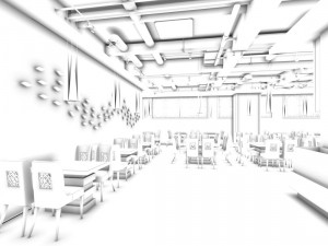 restaurant teahouse cafe drinks clubhouse 109 3D Model