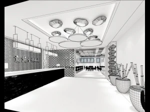 restaurant teahouse cafe drinks clubhouse 109 3D Model
