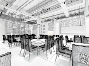 restaurant teahouse cafe drinks clubhouse 109 3D Model