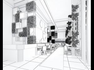 restaurant teahouse cafe drinks clubhouse 110 3D-Modell
