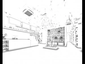 restaurant teahouse cafe drinks clubhouse 111 3D Model