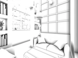 restaurant teahouse cafe drinks clubhouse 111 3D Model