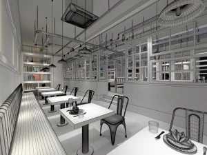 restaurant teahouse cafe drinks clubhouse 111 3D Model
