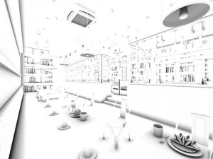 restaurant teahouse cafe drinks clubhouse 111 3D Model