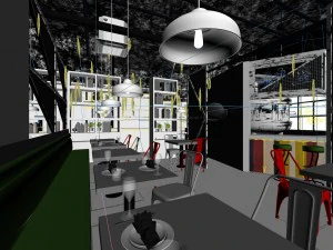 restaurant teahouse cafe drinks clubhouse 112 3D Model